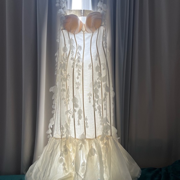 Zimmermann Botanica Petal Gown NWT Size 2 US 6-8 Medium White Floral Dress - Picture 4 of 14